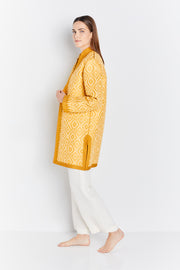 Yellow Short Woven Tunic Coat