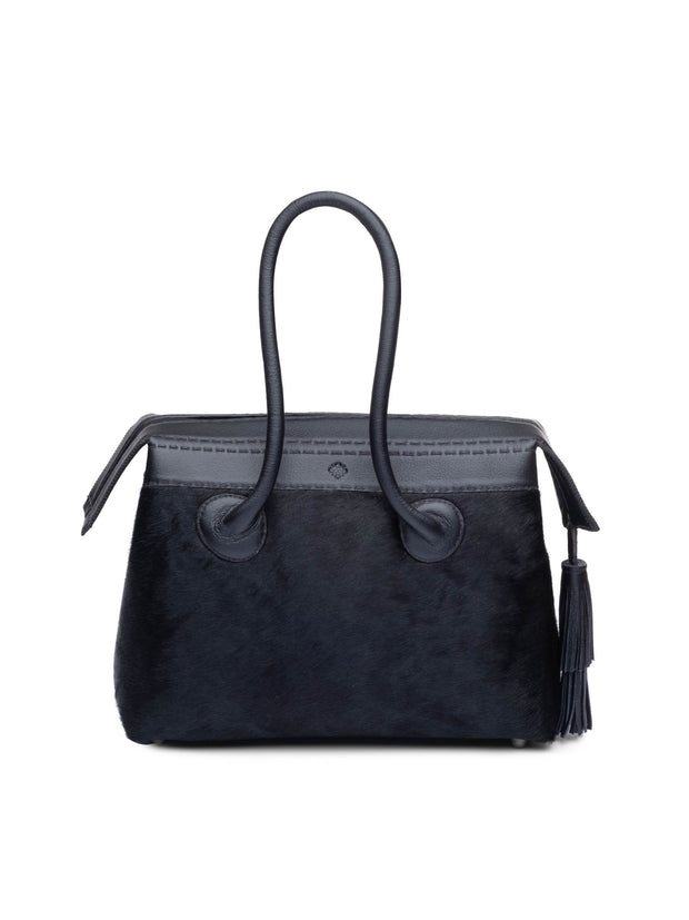 Black Pony Petit Handbag