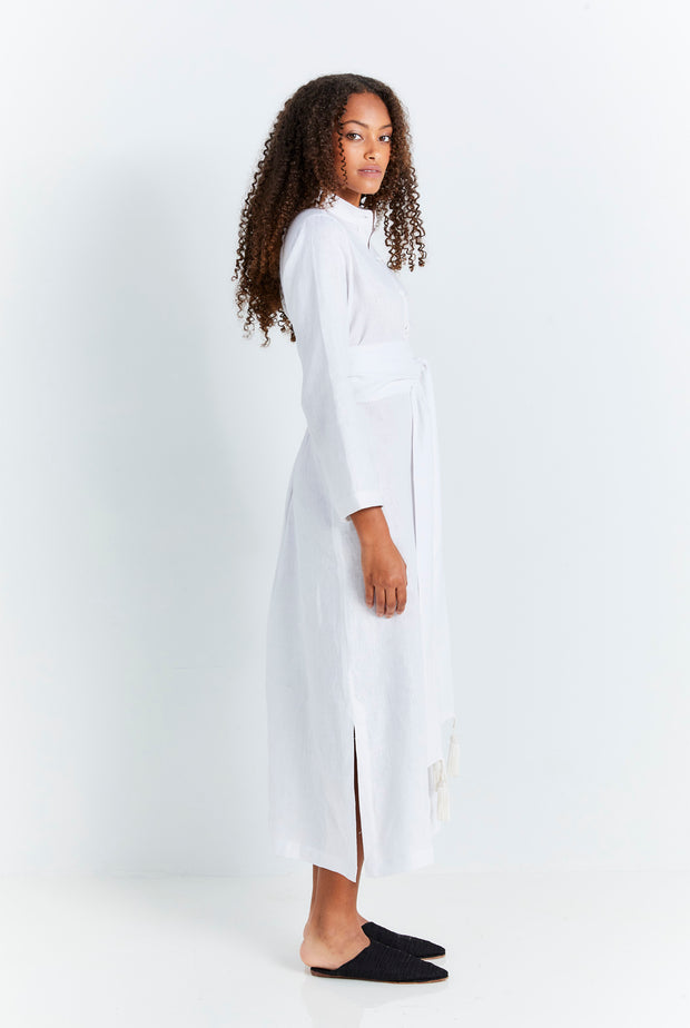 White Linen Kmiss Dress