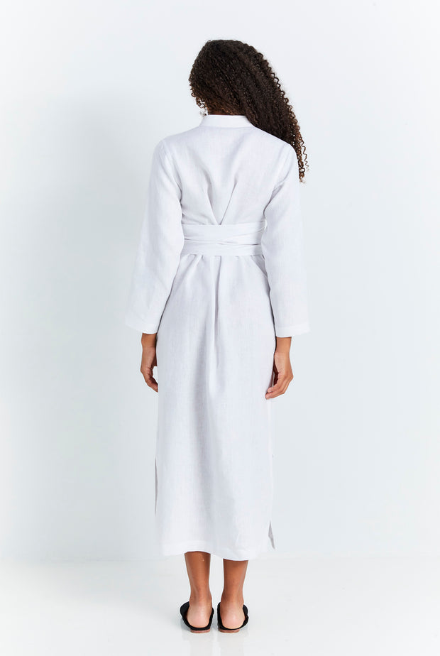 White Linen Kmiss Dress