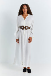 White Fez Dress
