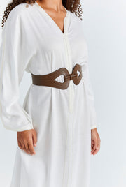 White Fez Dress